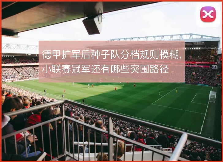 德甲扩军后种子队分档规则模糊,小联赛冠军还有哪些突围路径
